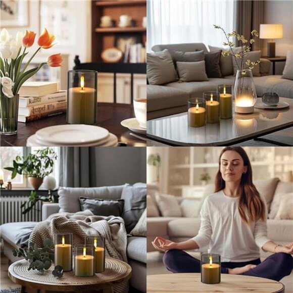 Flameless Candles Battery Operated Candles- Flickering LED Candles - Picture 5 of 7